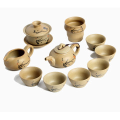 陶瓷茶具组合10件套
