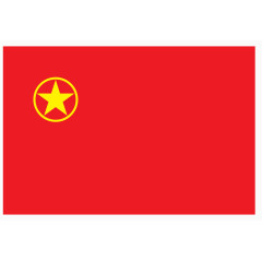党旗圆圈五角星旗帜png