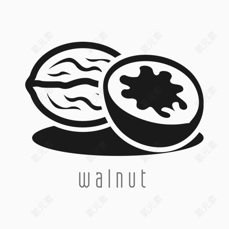 核桃矢量图