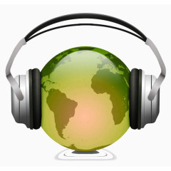 地球仪带的耳机