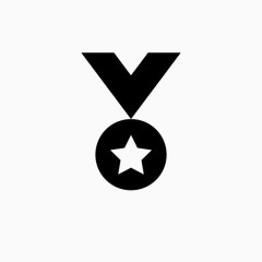 五星纪念章图标