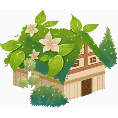 卡通手绘小房子