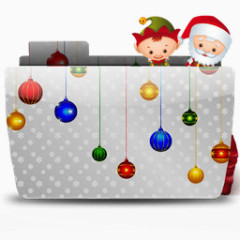 与包图标文件夹圣诞节圣诞老人