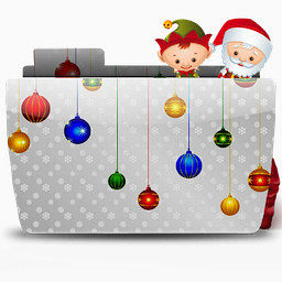 与包图标文件夹圣诞节圣诞老人