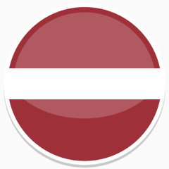 拉脱维亚平圆世界国旗图标集