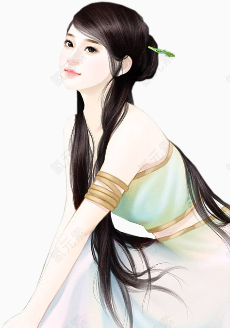 配饰手绘古风图片