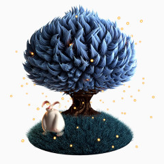 时尚风格装饰花边花朵树木叶子