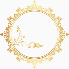 金色花边