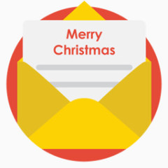 圣诞节邮件图标