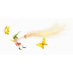 清新手绘小精灵插画