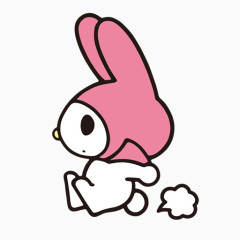 卡通精美红色小兔子