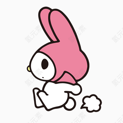 卡通精美红色小兔子