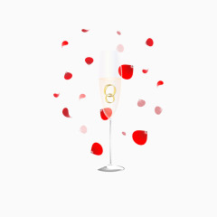 高脚酒杯矢量素材