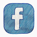 Facebook社会社会网络锡写意colorstroked