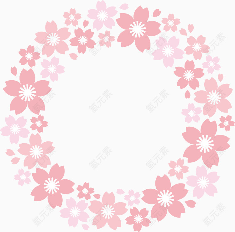 粉色花卉装饰