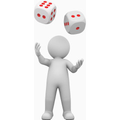 丢骰子的小人