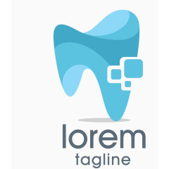 手绘牙科诊所图标