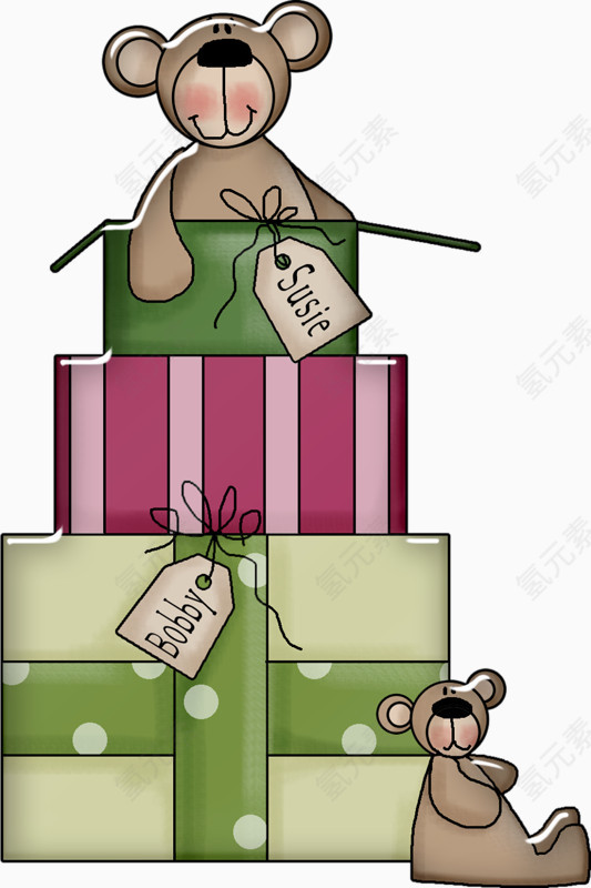 可爱老鼠装饰品