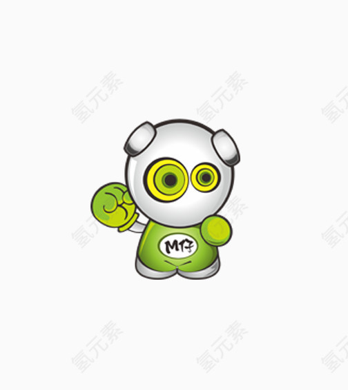 M仔拳头卡通小人
