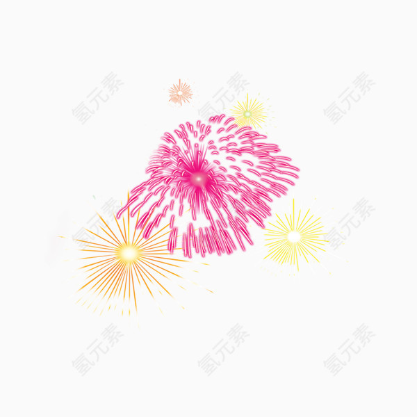 五彩缤纷烟花
