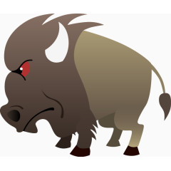 牛卡通动物形象——矢量素材