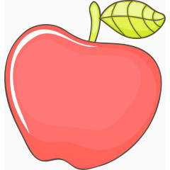卡通手绘苹果