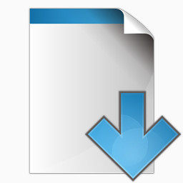 文档向下箭头图标
