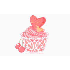 爱心唯美小蛋糕