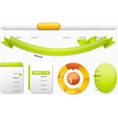 网页设计素材导航条网页板块素材