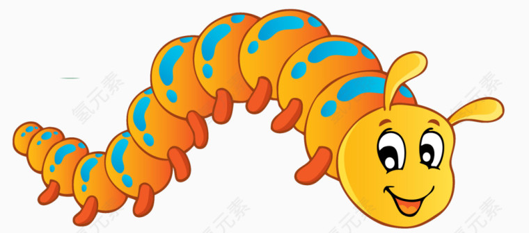 橙色毛毛虫