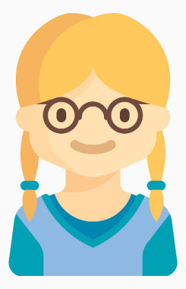 戴眼镜女孩