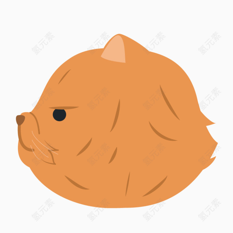 卡通猫侧脸头像