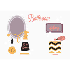 镜子椭圆美丽干净