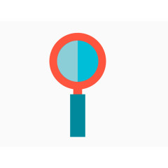 放大镜卡通矢量素材