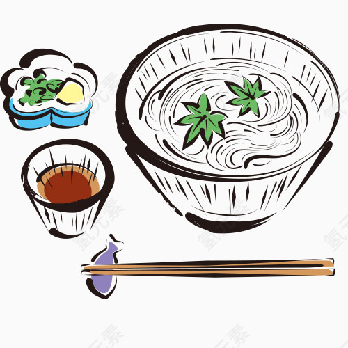 简笔画可爱食物