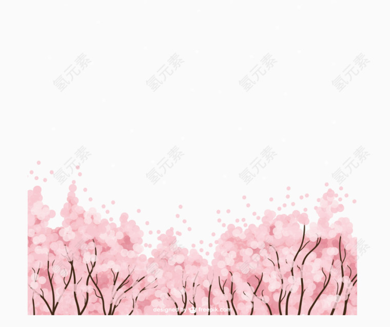 樱花底纹