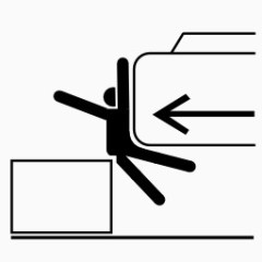 象形图粉碎的整个身体挖掘机或炮塔固定symbols-icons