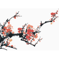 开满鲜花的梅花树