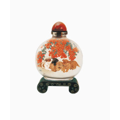 水墨画古董花瓶