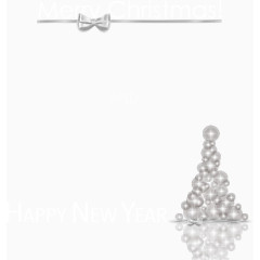 灰白色圣诞节卡片