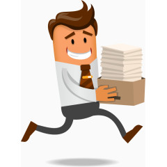 职场上办公忙碌的男人