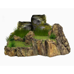 免抠的绿草和山丘