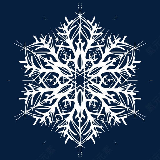 雪花标志图案
