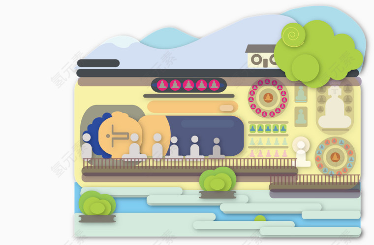 创意插画矢量图
