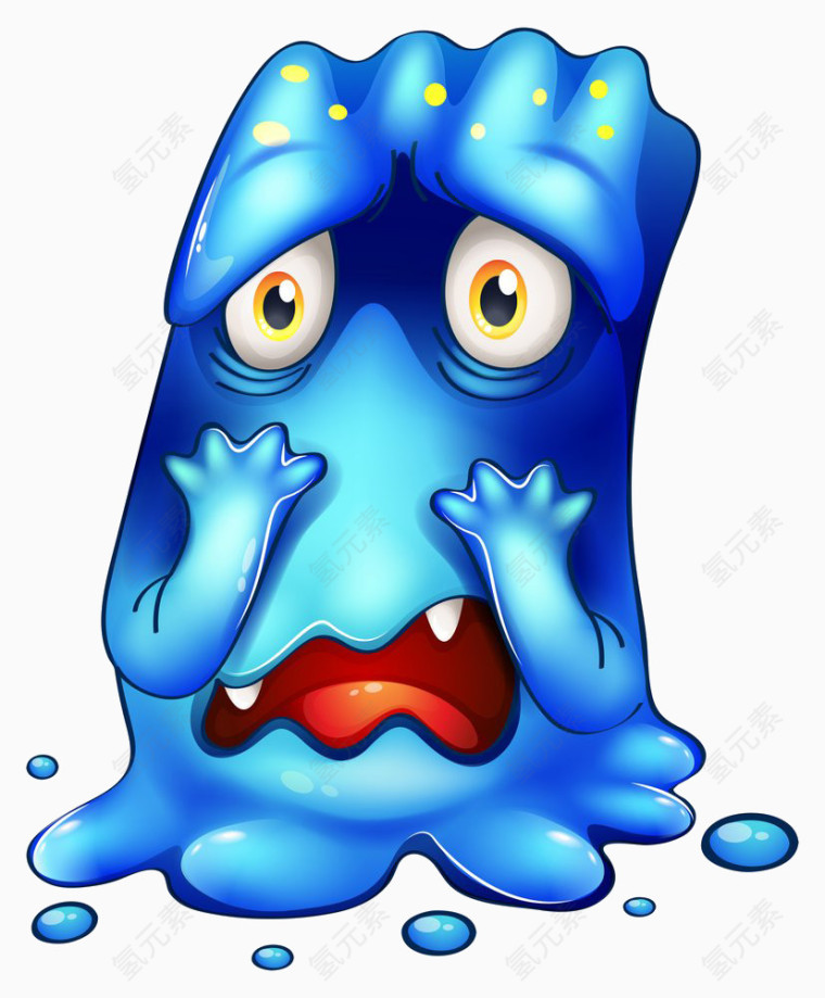 惊讶的卡通病毒