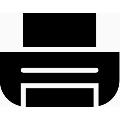 黑色的打印机Printer-icons