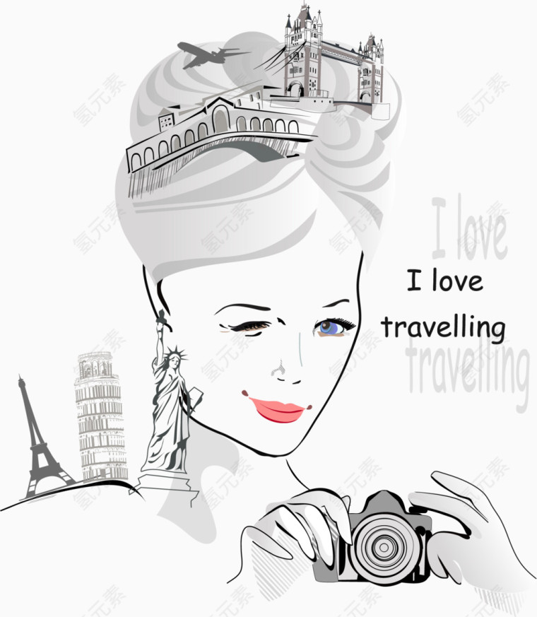 爱旅游的性感美女