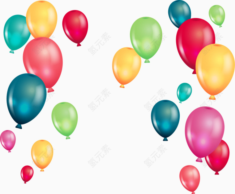 节日七彩气球