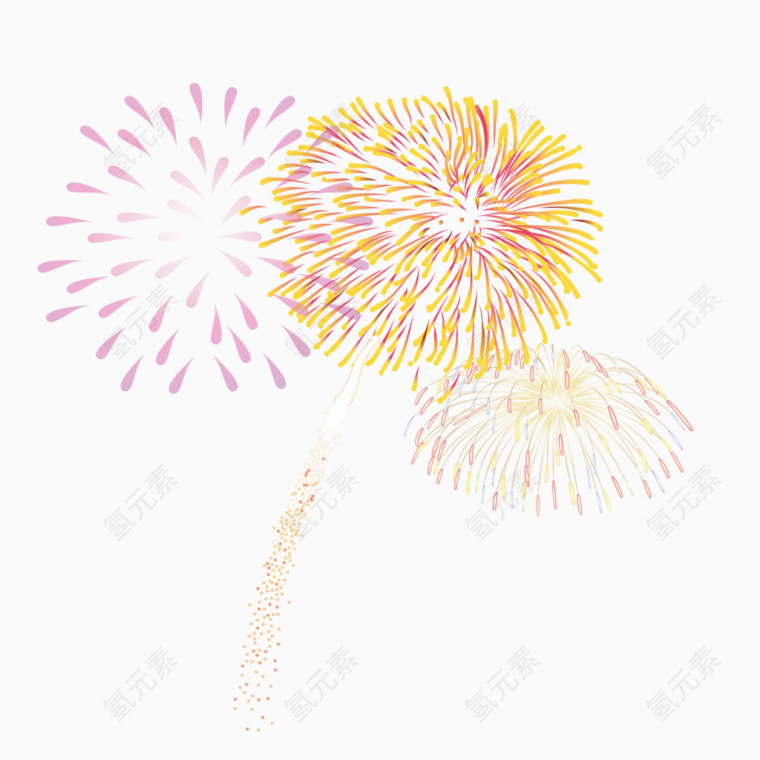 矢量烟花装饰