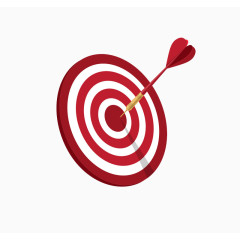 射中的红色标靶